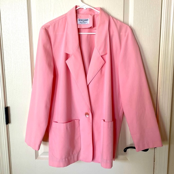 Veste Blazer Femme Alfred Dunner Métallisée Magenta/Fuchsia Taille 24W (Plus) - Neuf Sans Étiquettes